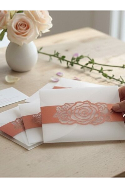 Armada Σετ 30 διαφανών τετράγωνων φακέλων πρόσκλησης (10x10 εκ.) και γυαλιστε...