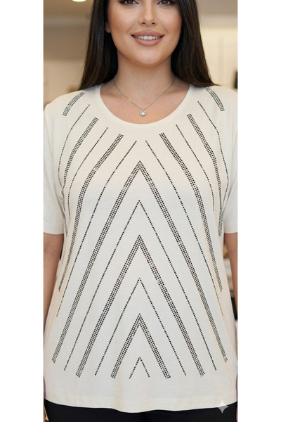 MODA Μαύρη premium α-ποιότητας μπλούζα μαμάς από βαμβακερή βισκόζη με αυτοσχε...