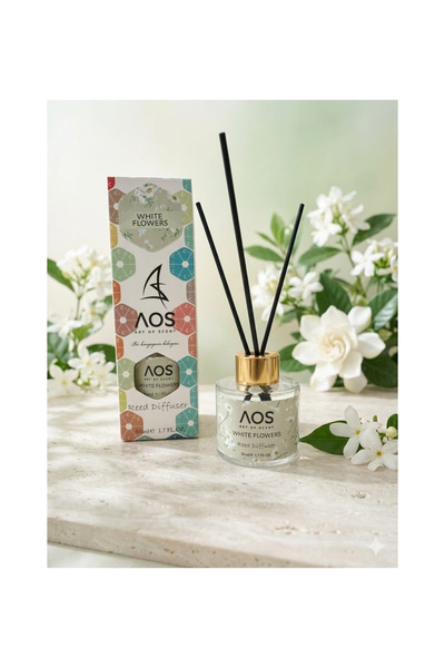 kozmolite Art Of Scent Çubuklu Oda Kokusu White Flowers 50ml | %100 Doğal Esans