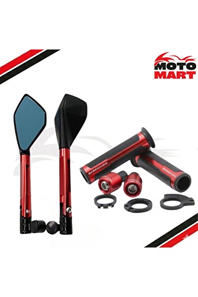 motomart+ Bajaj Pulsar Rs 200 Aksesuar Seti-Kırmızı-Ma02027