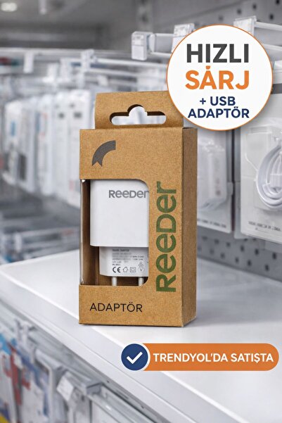YONCA OUTLET Reeder USB Adaptör Hızlı Şarj 5V Güçlü Şarj Aleti Telefon Şarj B...