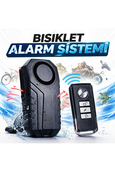 MultiZone Uzaktan Kumandalı Bisiklet Motosiklet Alarmı Güvenlik Sistemi Su Ge...