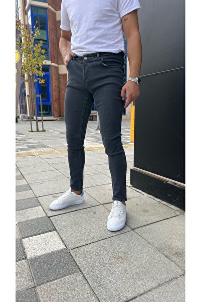 Ser Joven Pantaloni slim din lycra pentru bărbați, afumati