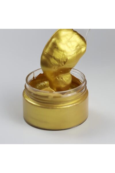Yuka MUM DESEN BOYASI Ekstra Altın-yaldız 3 ADET HER BOYA 100 ML PARLAK METAL...