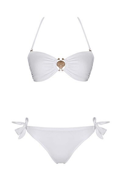 SAILOR moda Set bikini fără bretele cu șireturi și accesorii