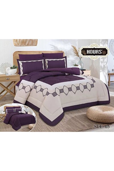 HOURS Nefirin 6-Piece Royal Geometric Shaped Summer Bedspread