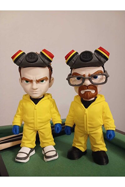 joybaskı Breaking Bad Koleksiyonluk Pemium 2'li Figür Set / Walter White (Hei...
