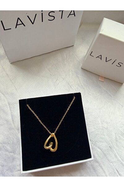 Lavista Silver Doğal Şekilli Kalp Gümüş Kolye