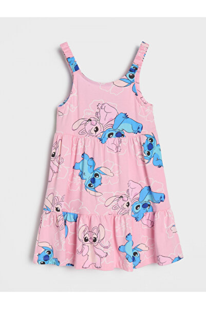 Lilo & Stitch Βαμβακερό φόρεμα με τιράντες