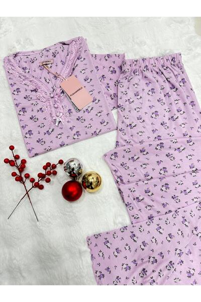 pijamaworld PAMUKLU ANNE PİJAMA TAKIM