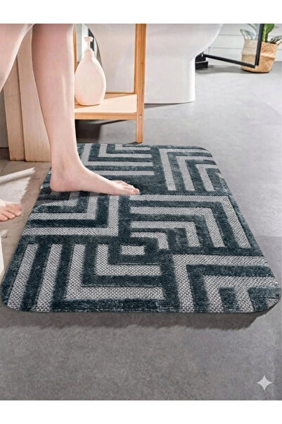 new colourse Αντιολισθητική βάση, Μονόχωρο χαλάκι πόρτας μπάνιου 40x60