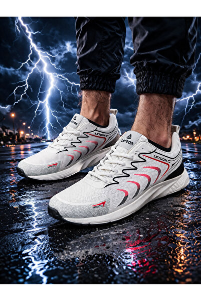 LETOON pantofi sport pentru bărbați, cu talpă ușoară, respirabili, de vară, c...