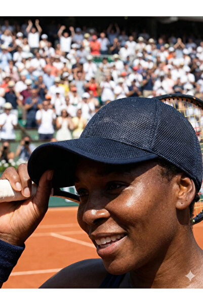PIECE SIGNATURE Șapcă de tenis cu plasă integrală și vizor lung (cu curea reg...