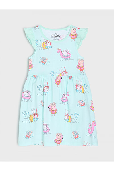 Peppa Pig Βαμβακερό φόρεμα με σχέδιο