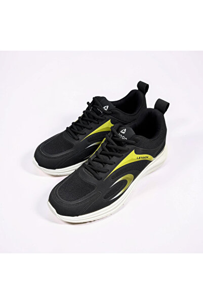 LETOON Pantofi sport pentru bărbați, cu partea superioară din plasă, cu șiret...