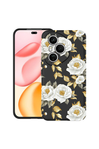 bestcase Υπέρλεπτη Θήκη για Honor 400 Pro, Φλοράλ - Αισθητική Χρυσή Καμέλια, ...