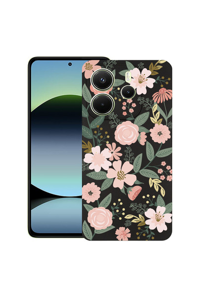 bestcase Υπέρλεπτη Θήκη για Xiaomi Redmi Note 14 4G, Φλοράλ - Σχέδιο Λωτού, 1...