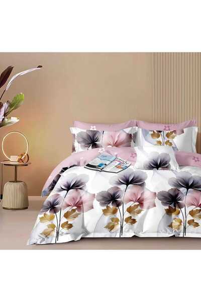 Talo Finet Σετ Λευκών Ειδών Διπλού Κρεβατιού, 6 Τεμάχια με 4 Μαξιλαροθήκες