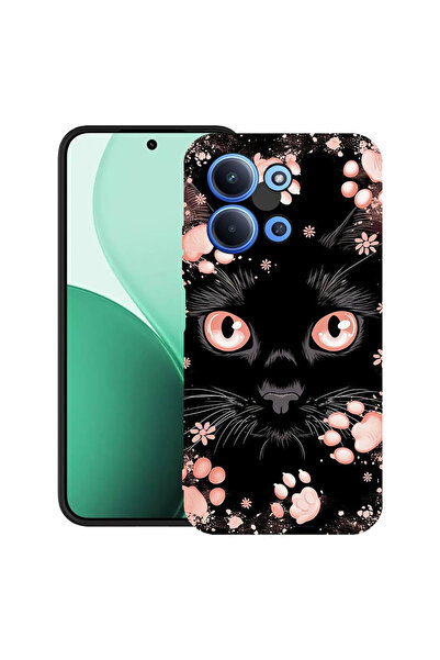 bestcase Υπέρλεπτη Θήκη για Xiaomi Redmi 15C 5G (173mm) / Poco C85, Μαύρη Γάτ...