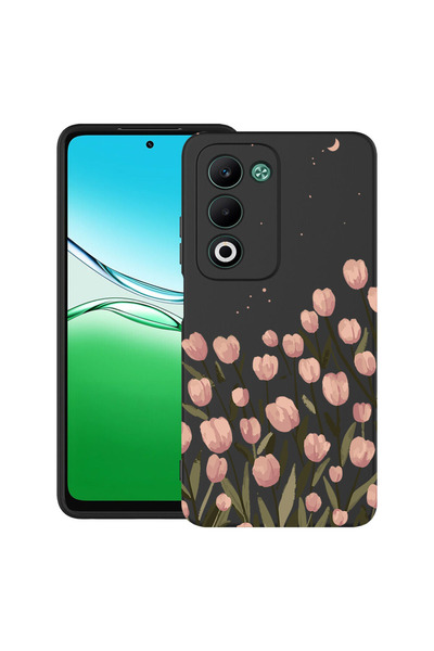 bestcase Υπέρλεπτη Θήκη για Xiaomi Redmi 15 (171mm), Φλοράλ - Παστέλ Τουλίπα,...