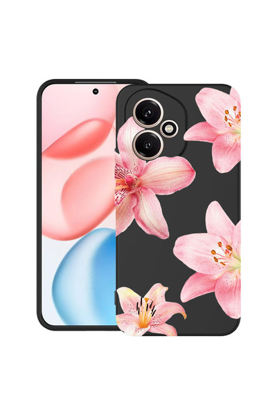 bestcase Υπέρλεπτη Θήκη για Honor 400, Φλοράλ - Κομψός Ροζ Λωτός, 2060076 B 2070