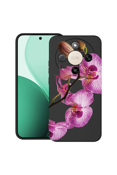 bestcase Υπέρλεπτη Θήκη για Honor Magic 8 Lite / X9d / X70, Φλοράλ - Ροζ Ορχι...