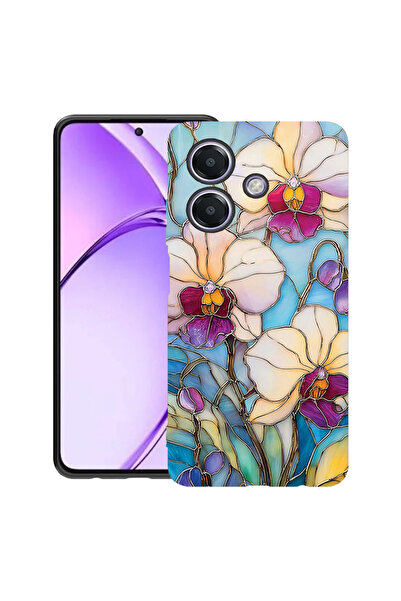 bestcase Υπέρλεπτη Θήκη για Xiaomi Redmi 13, Φλοράλ - Ορχιδέα με σχέδιο βιτρό...