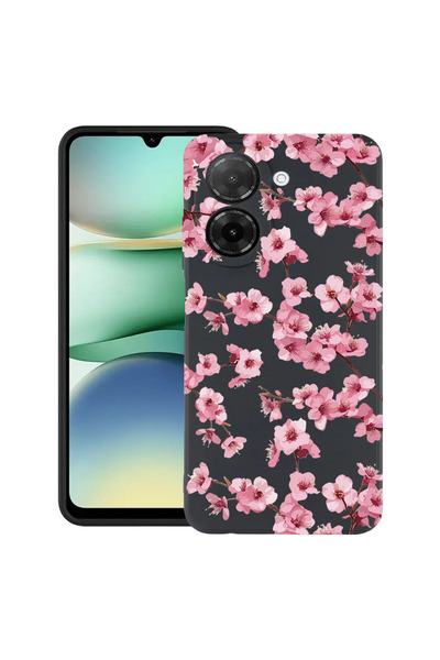 bestcase Υπέρλεπτη Θήκη για Xiaomi Redmi A5 (173mm), Φλοράλ - Αισθητικό Ροζ Κ...