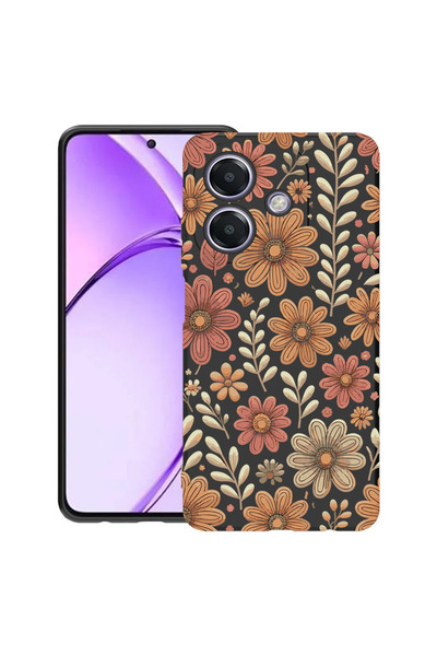bestcase Υπέρλεπτη Θήκη για OPPO A40 / A40M / A60 5G, Φλοράλ Φθινοπωρινό Σχέδ...