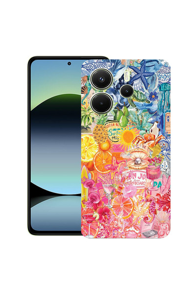 bestcase Υπέρλεπτη Θήκη για Xiaomi Redmi Note 14 5G, Τροπικό, 2022876 B 2037