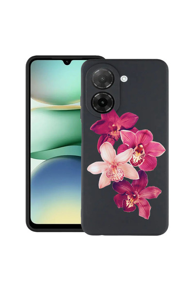 bestcase Υπέρλεπτη Θήκη για Xiaomi Redmi A5 (171mm), Φλοράλ - Κόκκινη Ορχιδέα...
