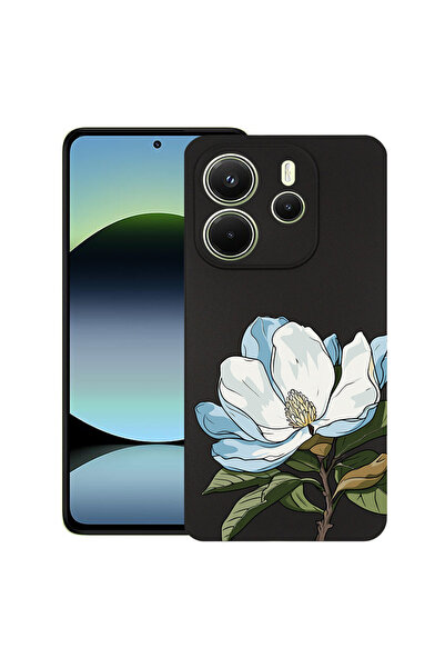bestcase Υπέρλεπτη Θήκη για Xiaomi Redmi Note 14 4G, Φλοράλ - Μπλε Μανόλια, 1...