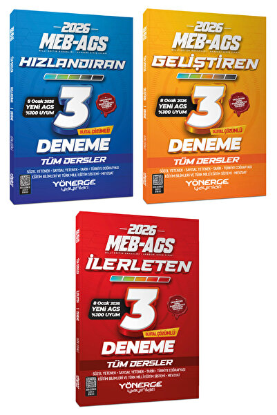 Yönerge Yayınları YENİ AGS Sistemi (08 Ocak 2026) AGS Tüm Dersler 9 DENEME Hı...