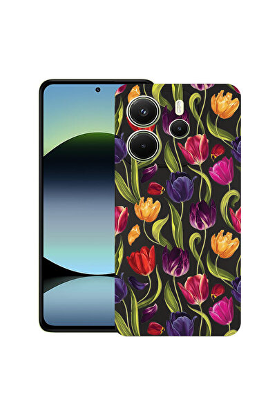 bestcase Υπέρλεπτη Θήκη για Xiaomi Redmi Note 14 5G, Φλοράλ - Σχέδιο Τουλίπας...