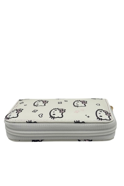 sinbEsg Special Design Cartoon Cute Cat Wallet with Zipper Coin Compartment and Card Holder for Children & Teenagers