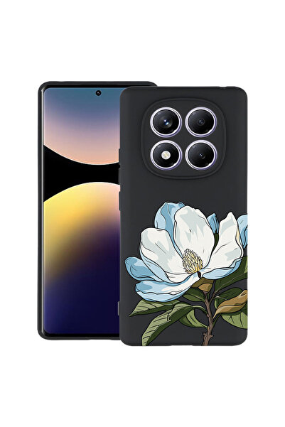 bestcase Υπέρλεπτη Θήκη για Xiaomi Redmi Note 14 Pro 4G, Φλοράλ - Μπλε Μανόλι...