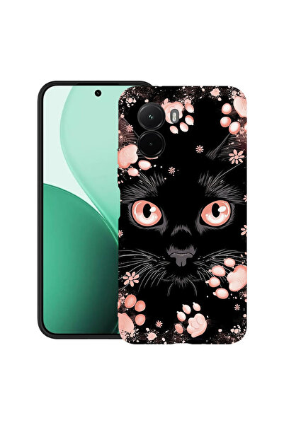 bestcase Husă Ultra Subțire pentru Poco M7, Black Cat, 3119618 B 2015