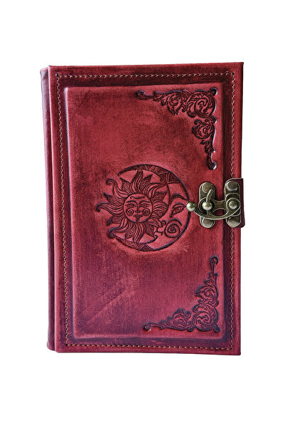 OZ CRAFT NOTE Hakiki Deri El Yapımı Defter – ZAMANIN DENGESİ (Eskitme Detaylı)