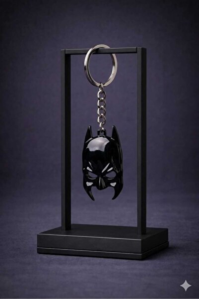 mdm style Μαύρο γυαλιστερό μπρελόκ υπερήρωων, συλλεκτικό κομψό σχέδιο