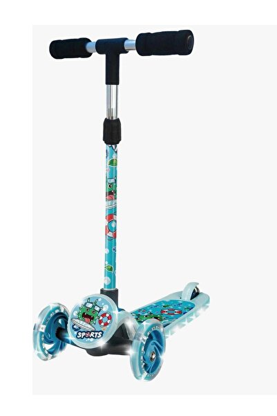 Saule Işıklı Sevimli Sticker’lı Scooter
