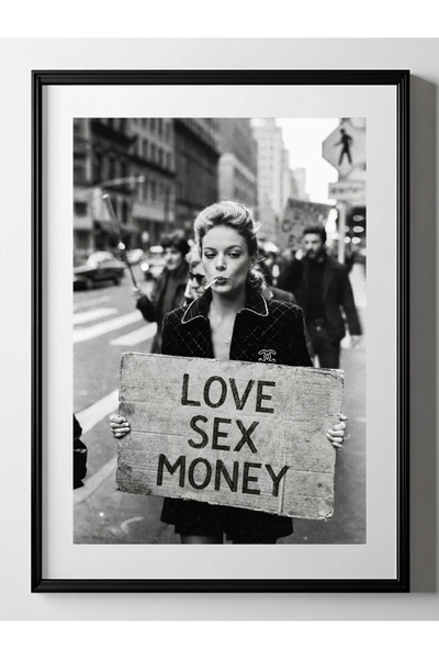 Taranist Poster - Love Money Sex Manifest Şehir Manzarası - Romantik Fotoğraf...