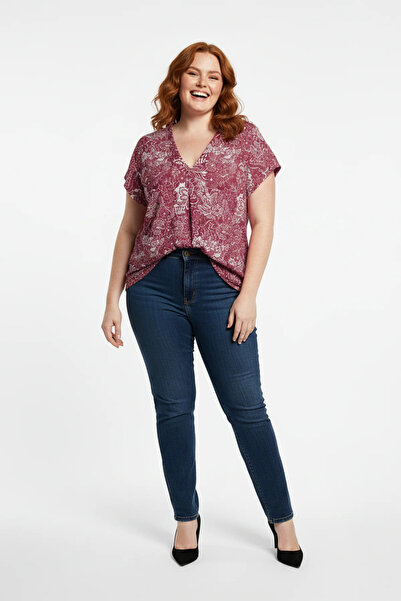 Shape Of You Μπλούζα με πλισέ υφή και φλοράλ σχέδια