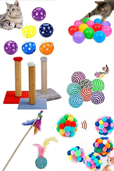 Empressco Cat Scratching Board and Toy Set 7 Pieces