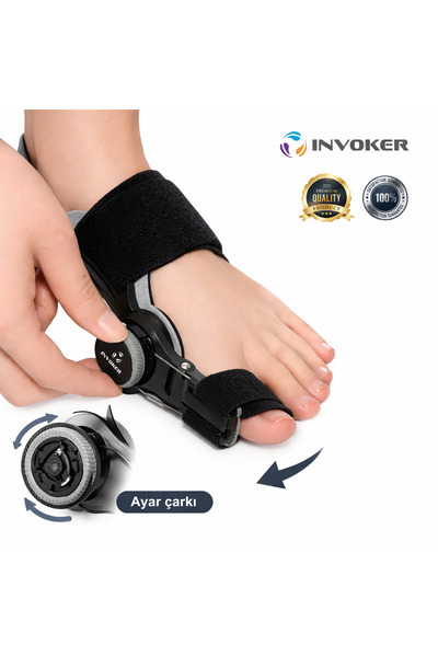 INVOKER Ayarlı Ayak Baş Parmak Kemik Düzeltici Halluks Valgus Başparmak Eğril...
