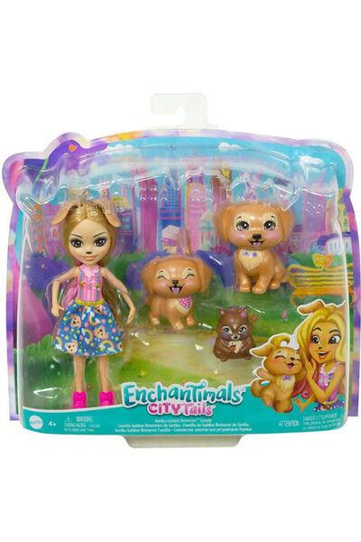Mattel Games Enchantimals Κούκλα Enchantimals City Tails Gerika Golden Retrie...