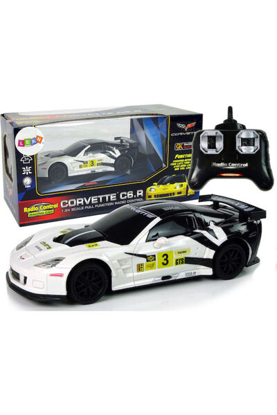 LEAN Τηλεκατευθυνόμενο Αυτοκίνητο R/C Corvette C6.R Λευκό 1:24