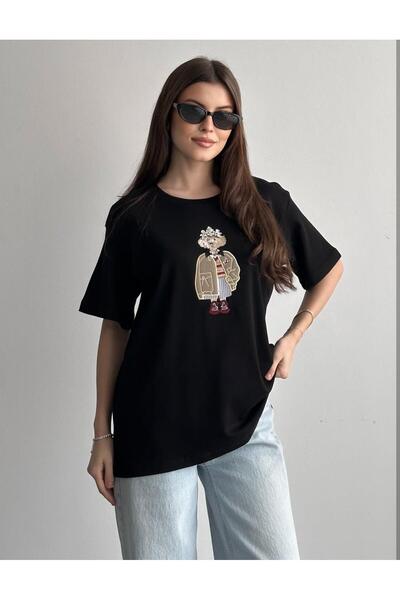 IŞILDA FASHION Μπλουζάκι με λεπτομέρεια εκτύπωσης Işılda