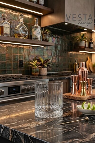 VESTA Concept Elegantly Designed 6-Piece Short Soft Drink and Water Glass Set...