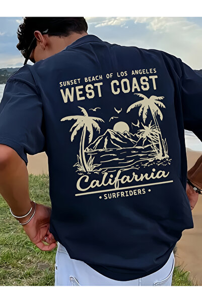 Let's Wear Μπλουζάκι Unisex Premium με στάμπα West Coasts