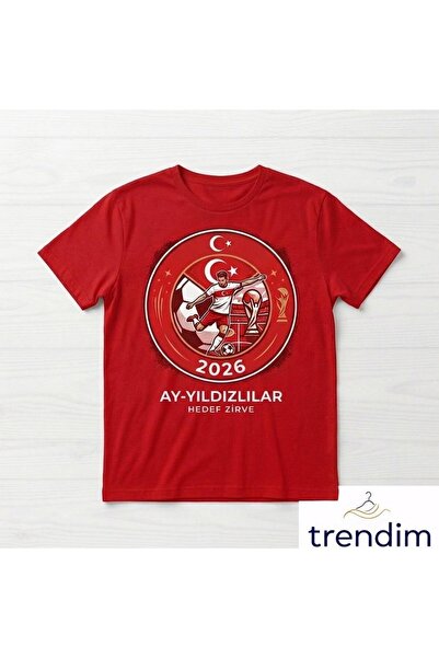 HerTarzınTrendi Μπλουζάκι Unisex Ειδικού Σχεδιασμού Παγκοσμίου Κυπέλλου Τουρκ...